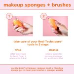 Real Techniques Miracle Complexion Sponge Duo, Makeup Blending Sponge, For Foundation, Offers Light To Medium Coverage, Natural, Dewy Makeup, Orange Sponge, Latex-Free Foam, 2 Count - Image 15